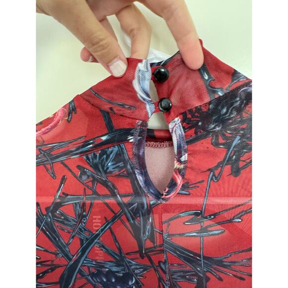 NWT Her Universe Marvel Venom Mesh Cutout Long Sleeve Top Small - Picture 5 of 8